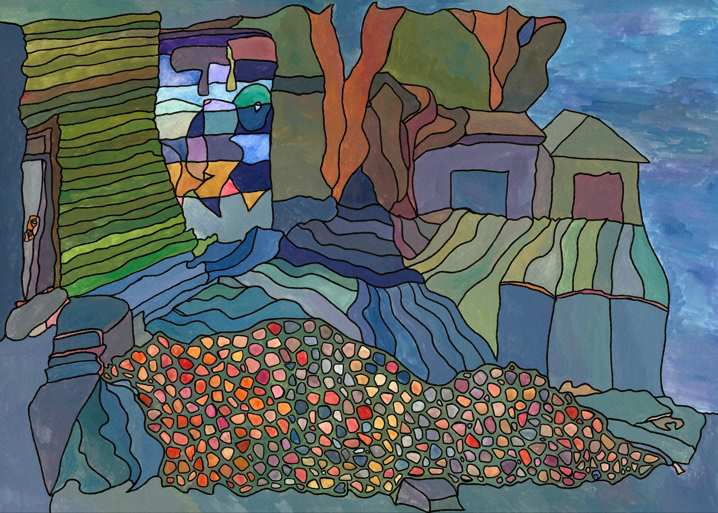 Colourful abstract artwork