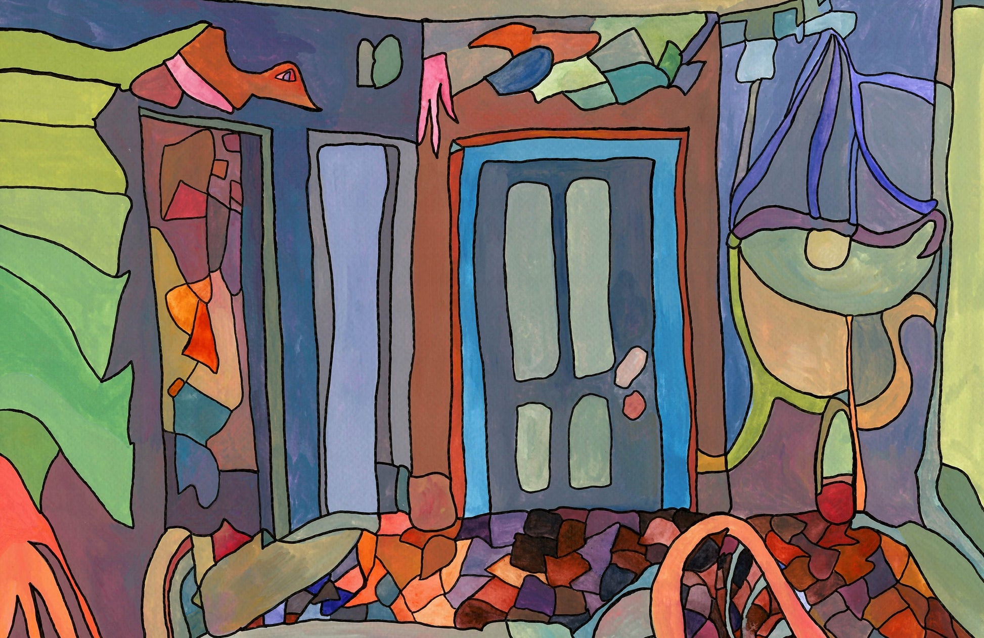 Colourful abstract artwork 