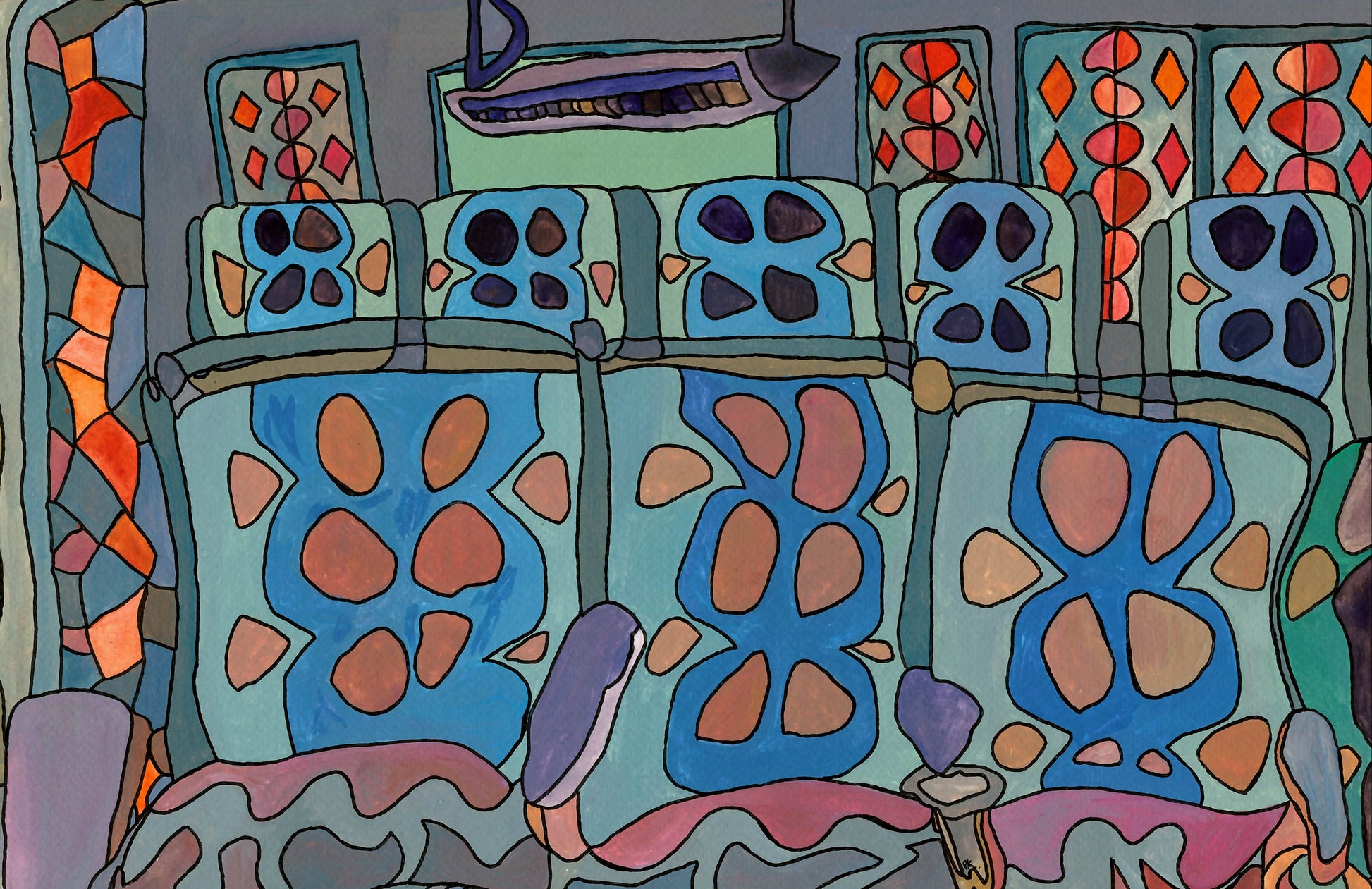 Colourful abstract artwork