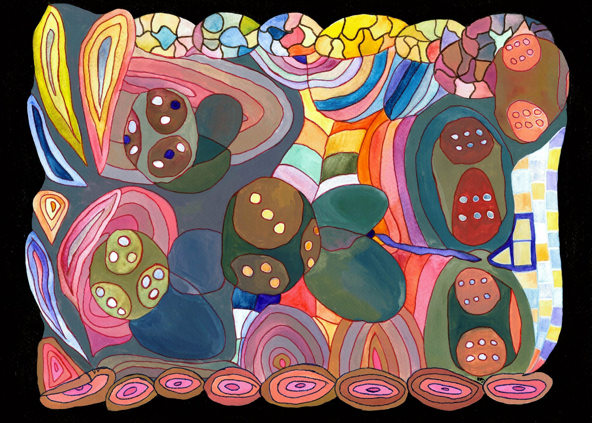 Colourful abstract artwork