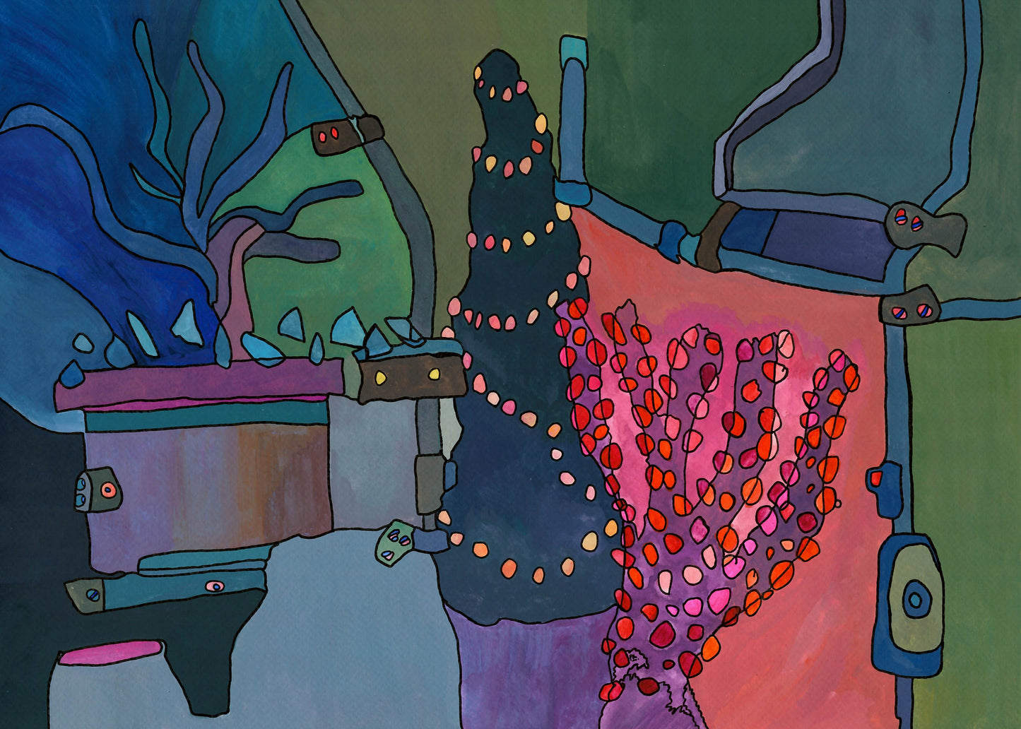 Colourful abstract artwork